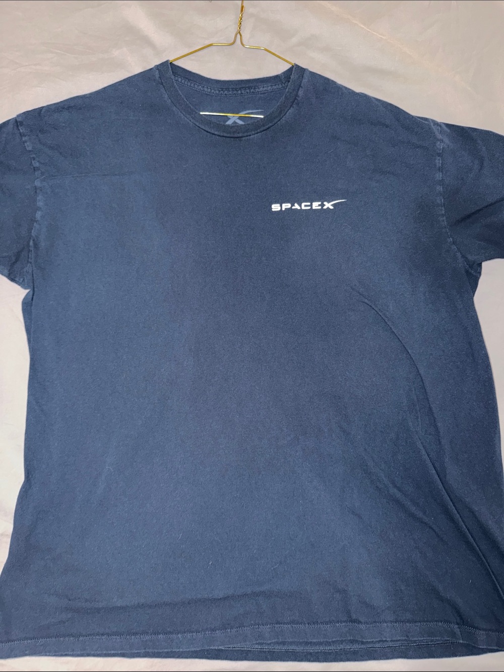 SpaceX Men's Short Sleeve Crewneck T-Shirt in Navy